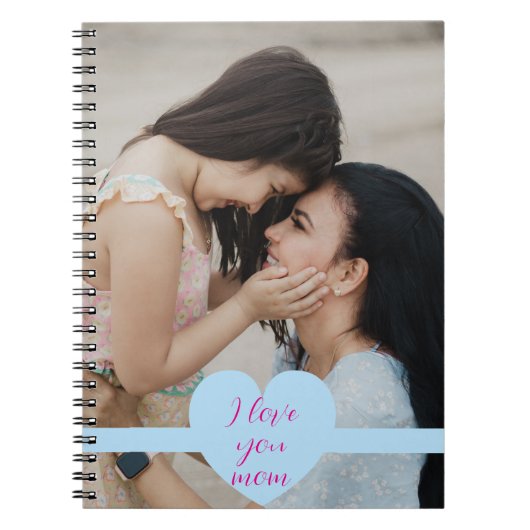 母の日とカスタムメッセージ ノートブック (正面)