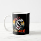 母の日とクリスマスのママサウルス恐竜ママ コーヒーマグカップ (左)