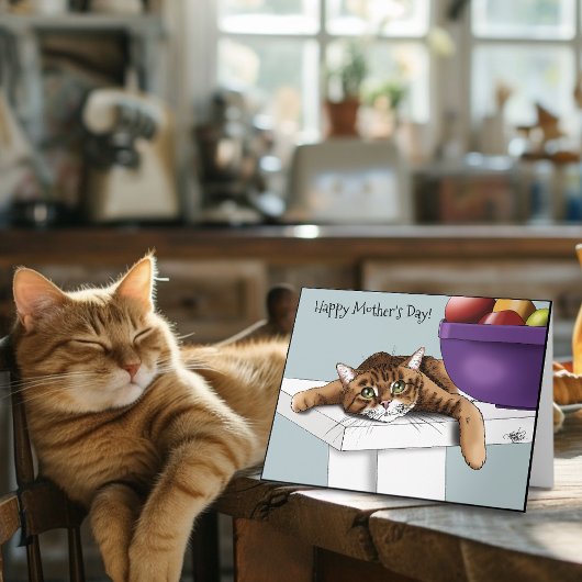 母の日とタビーキャットの修業 カード