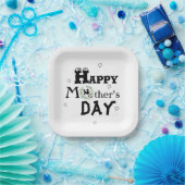 母の日とハート ペーパープレート (パーティー)