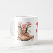 母の日とピンクのカーネーションの花|過去記事 コーヒーマグカップ (正面左)
