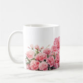 母の日とピンクのカーネーションの花|過去記事 コーヒーマグカップ (左)
