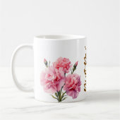 母の日とピンクのカーネーションの花|過去記事 コーヒーマグカップ (左)