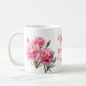 母の日とピンクのカーネーションの花|過去記事 コーヒーマグカップ (左)