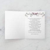 母の日と妻ロマンチックなパーソナライズw – 名前 カード (内部)