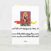 母の日と小さな赤いバーディー – カード (裏面)