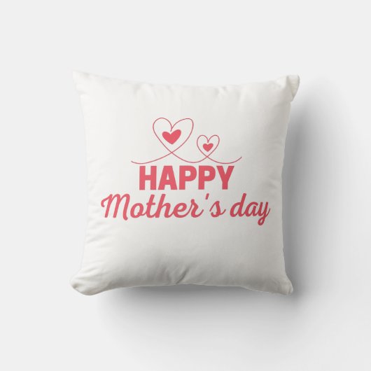 母の日と母の日の贈り物 クッション (正面)