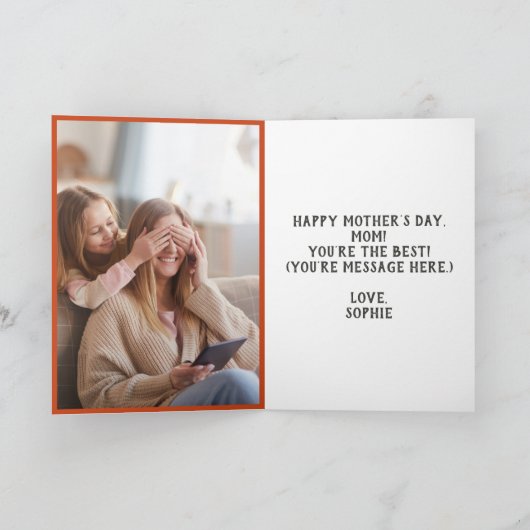 母の日と母の日 カード (内部)