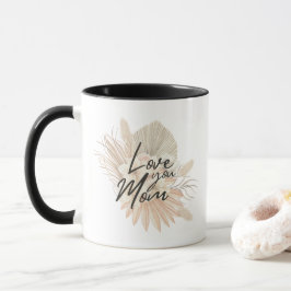 母の日と誕生日のプレゼント 'Love You Mom' マグカップ