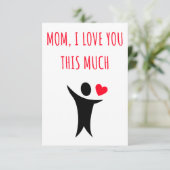 母の日と誕生日の贈り物&ママのためのカード サンキューカード (スタンド正面)