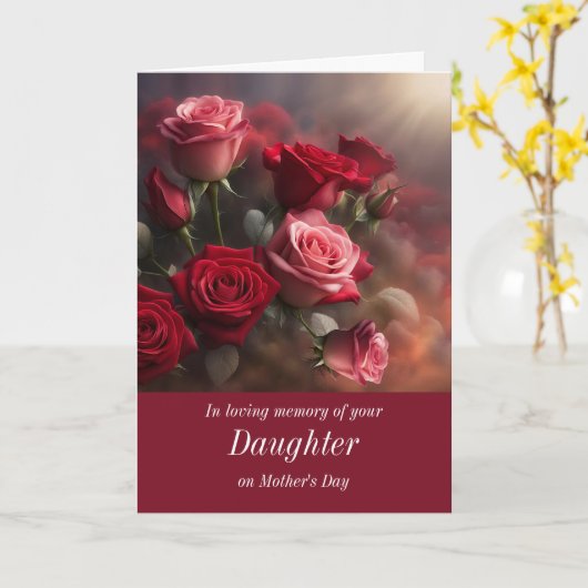 母の日なし娘悔やみや弔慰記憶 カード (黄色い花)