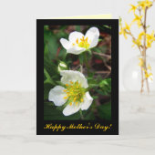 母の日にいちご花 カード (黄色い花)