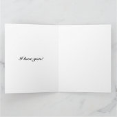 母の日におしゃれな黒と白のカスタムスクリプトスタイル カード (内部)