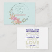 母の日にお祝いを ノートカード (正面/裏面)