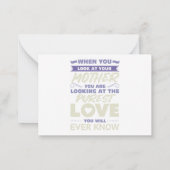 母の日にお祝いを ノートカード (裏面)