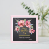 母の日によっては挨拶状が開花します カード (スタンド正面)