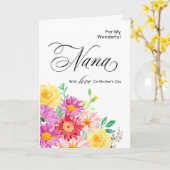 母の日にナナに豪華な花を咲かせる カード (黄色い花)