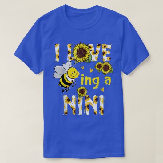 母の日にニニンジヒマワリが大好き Tシャツ (デザイン正面)