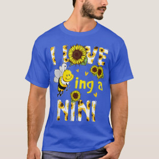 母の日にニニンジヒマワリが大好き Tシャツ