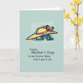 母の日にハットサンダルを育てる カード (黄色い花)