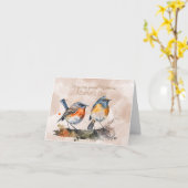 母の日にロビンズのペア カード (黄色い花)