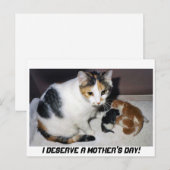 母の日に値する！ ポストカード (正面/裏面)