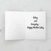 母の日に双子の**礼を** カード (内部)