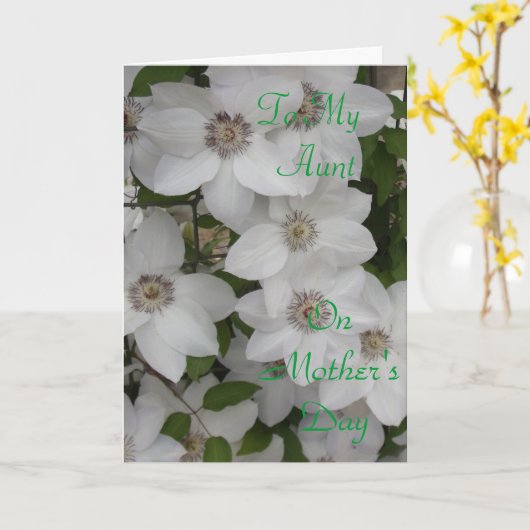 母の日に叔母に カード (黄色い花)