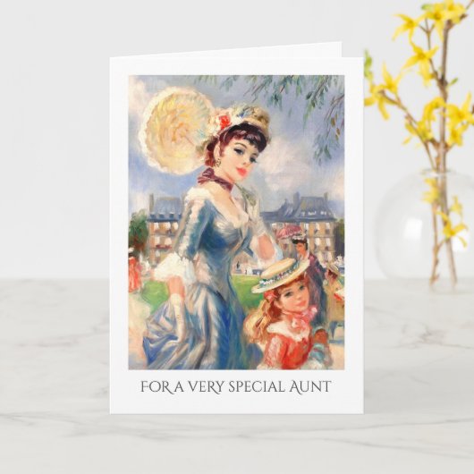 母の日に叔母のためにファインアートグリーティングカード カード (黄色い花)