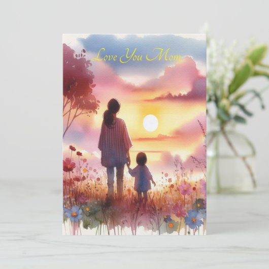 母の日に夕日を見るのかわいい子|過去記事 シーズンカード (スタンド正面)