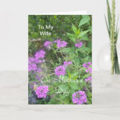 母の日に妻に カード (正面)