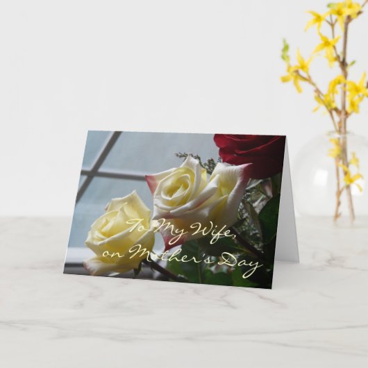 母の日に妻へ カード (黄色い花)
