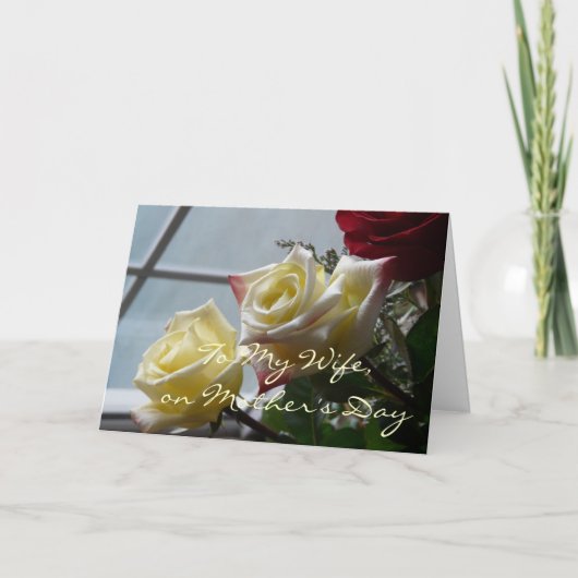 母の日に妻へ カード (正面)