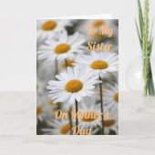 母の日に姉に折り畳んだグリーティングカード カード (正面)