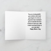 母の日に姉に折り畳んだグリーティングカード カード (内部)