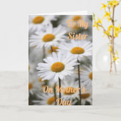 母の日に姉に折り畳んだグリーティングカード カード (黄色い花)