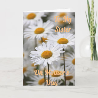母の日に姉に折り畳んだグリーティングカード カード