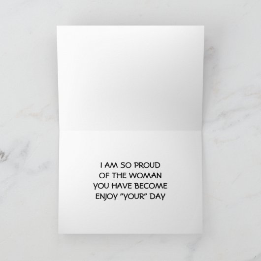 母の日に娘に カード (内部)