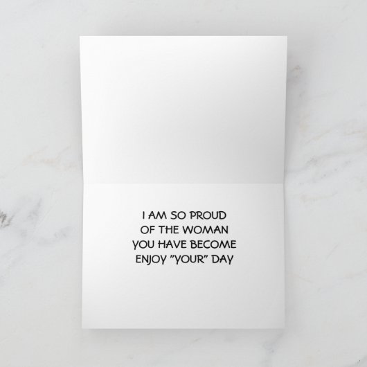 母の日に娘に カード (内部)