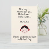 母の日に平穏と静けさを願って シーズンカード (スタンド正面)