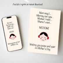 母の日に平穏と静けさを願って