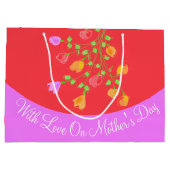 母の日に恋をする抱き枕 ラージペーパーバッグ (裏面)