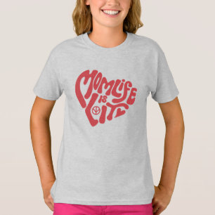 母の日に母おもしろい生が点灯 Tシャツ