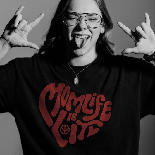 母の日に母おもしろい生が点灯 Tシャツ