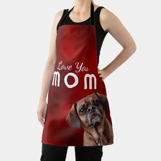 母の日に母さんを愛して…あなたの犬から エプロン (インサイチュ)