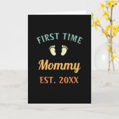 母の日に母として生まれて初めて カード (黄色い花)