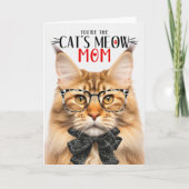 母の日に母のためにオレンジ・メイン・クーン・キャット シーズンカード (正面)