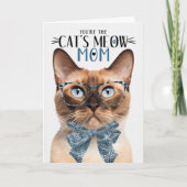 母の日に母のためにビルマの猫を シーズンカード (正面)