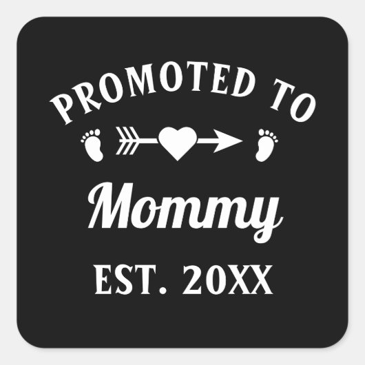 母の日に母の日に昇進する スクエアシール (正面)