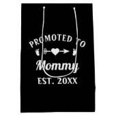 母の日に母の日に昇進する ミディアムペーパーバッグ (裏面)